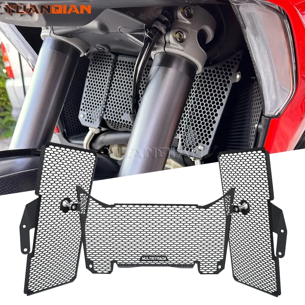 

Radiator Guard Protector Grille Cover For Ducati Multistrada V4 / S / S Sport / Pikes Peak / Rally / RS 2021-2022-2023-2024-2025