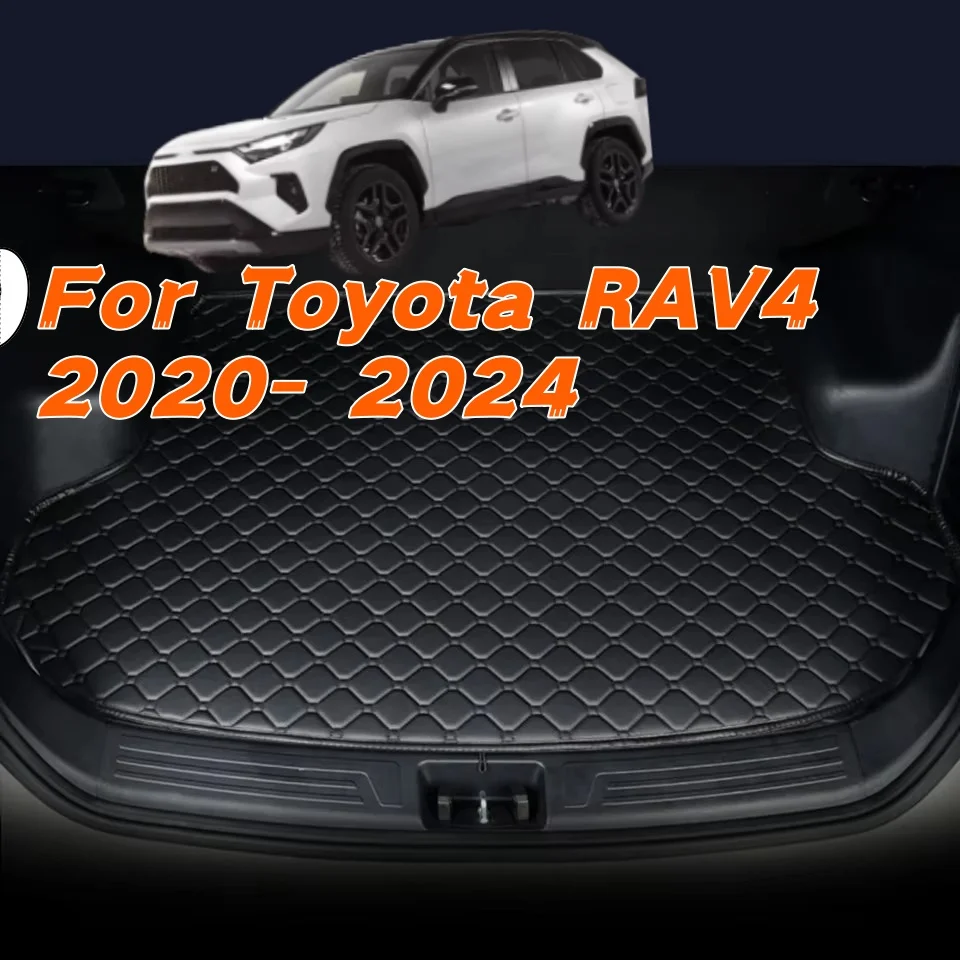 

Customized Car Trunk Mat For Toyota RAV4 2020 2021 2022 2023 2024 Artificial Leather Car Mat Accessories Custom Floor Mats