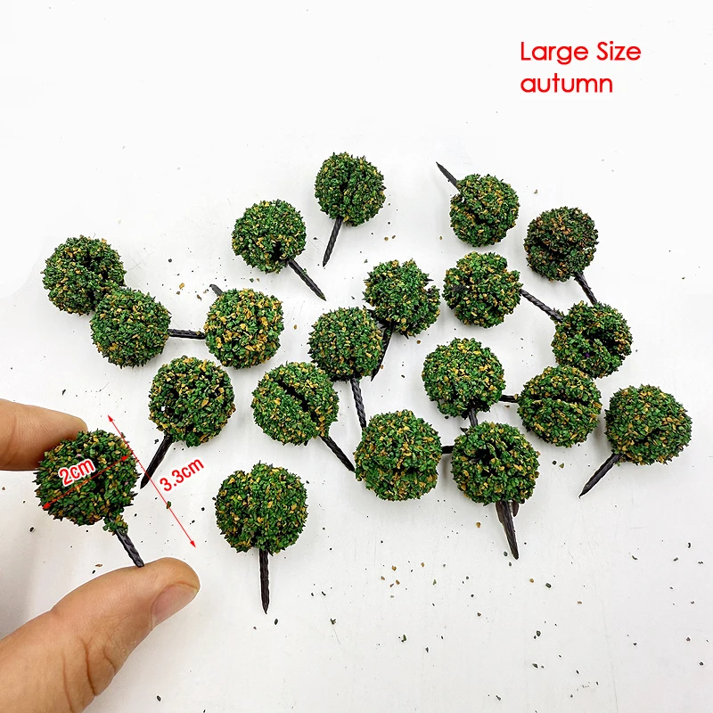100 pz/borsa 3 cm simulazione cespuglio albero modello cespuglio modello albero paesaggio vegetazione decorazione treno ferrovia layout ferroviario
