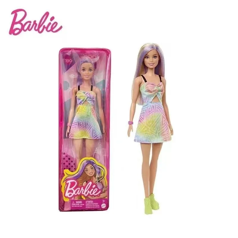 

100% оригинальные новые куклы Mattel Barbie Fashionistas для девочек, Genuiine, лучший бренд Mattel, игрушки для детей, подарок на Рождество и день рождения