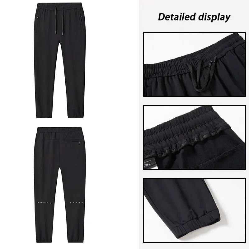 2024 New Men's Sweatpants Spring Autumn Wear-resistant Non-balling Pants Outdoor Running Workout Casual BreathablePants