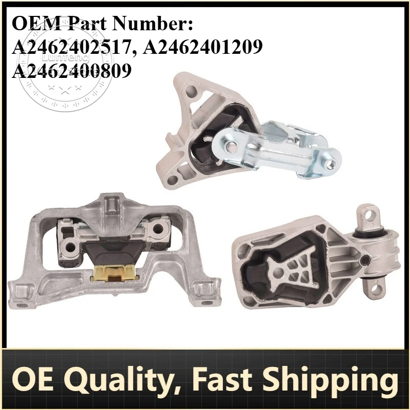 

P/N: 2462402517, 2462401209, 2462400809 - Engine, Motor & Torque Strut Mount for Mercedes-Benz CLA250, GLA250, GLA45 AMG