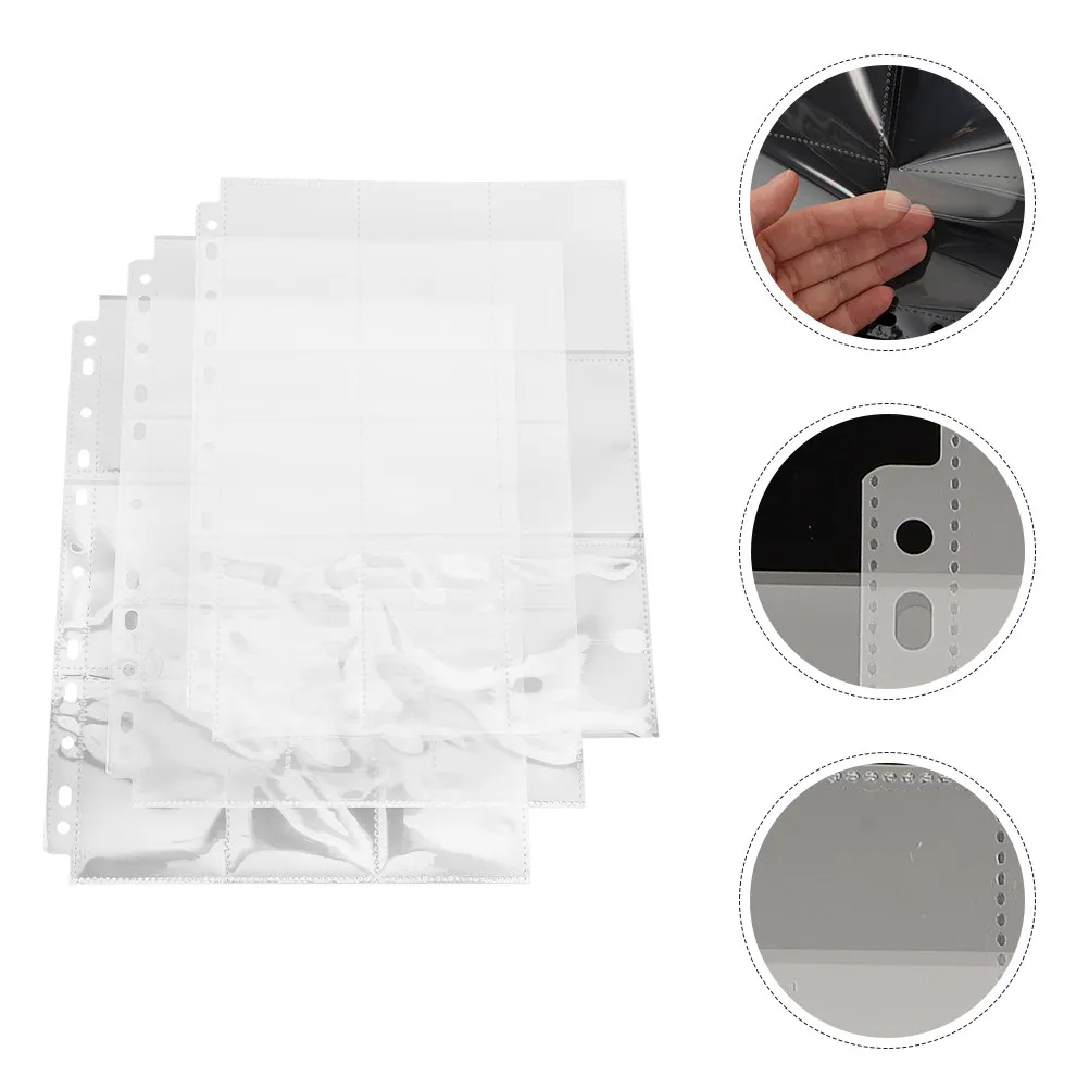 30sheets-photo-storage-pouches-clear-transparent-card-binder-sleeves-loose-leaf-trading-card-holders-game-cards-pages-postcard