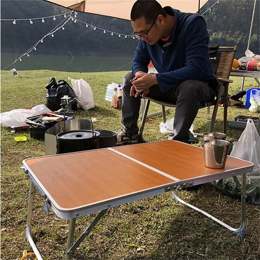 Portable Outdoor Folding Table Camping Picnic Alloy Table Strong Load-Bearing Dirt-Resistant For Picnic Camping Fishing