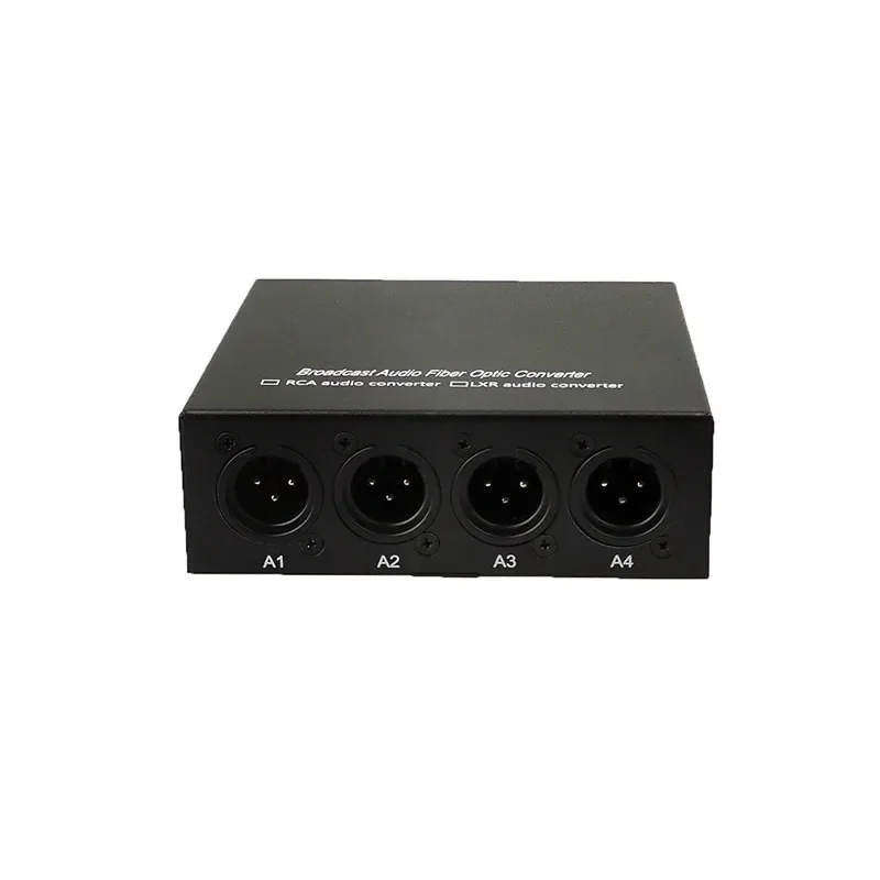 

Прожектор, 4-канальный сбалансированный XLR аудио-волоконный преобразователь, удлинитель для цифровой аудиовещательной системы, аудиоволокно opti