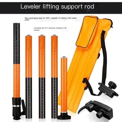 3.36M 4.8M 5.4M Laser Level Extend Bracket Fast Lifting Telescoping Ceiling Pole 1/4