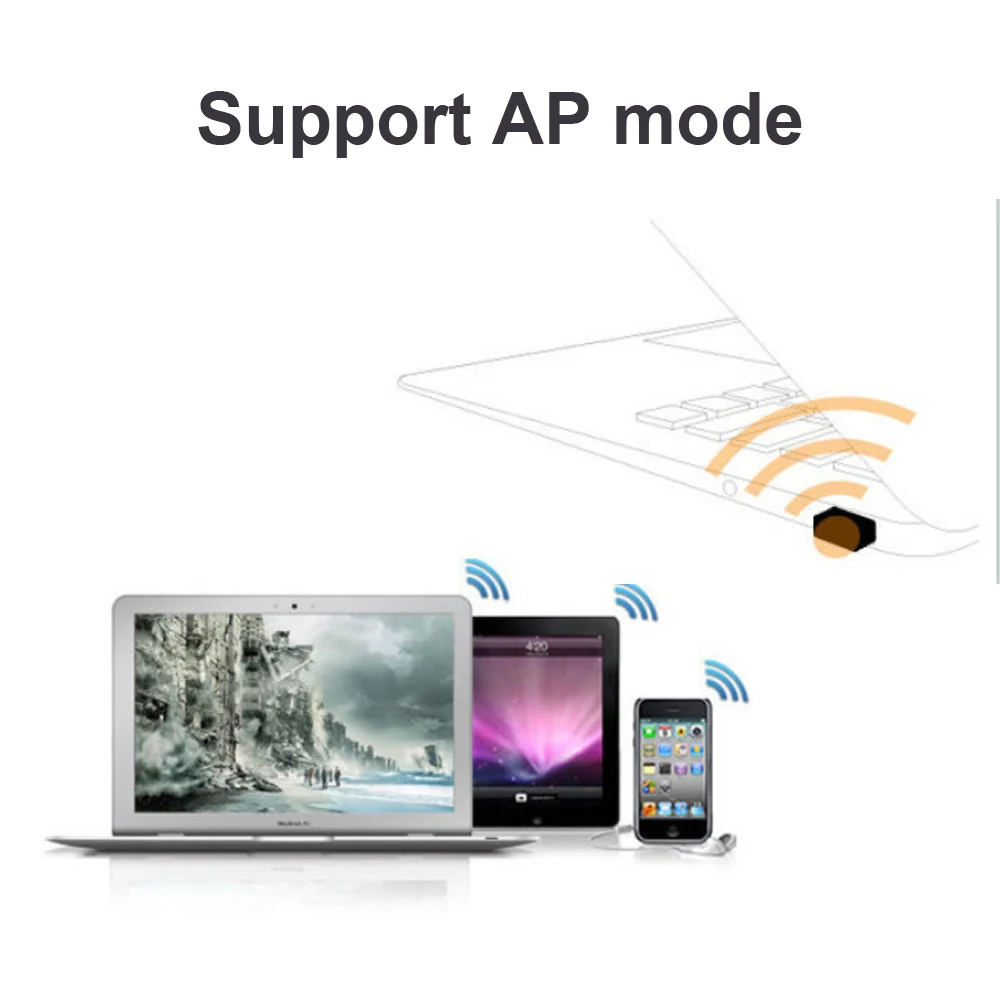 Беспроводной мини USB Wifi адаптер 802.11N 300 Мбит/с USB2.0 приемник сетевая карта для настольного ноутбука Windows 7 8 10 11