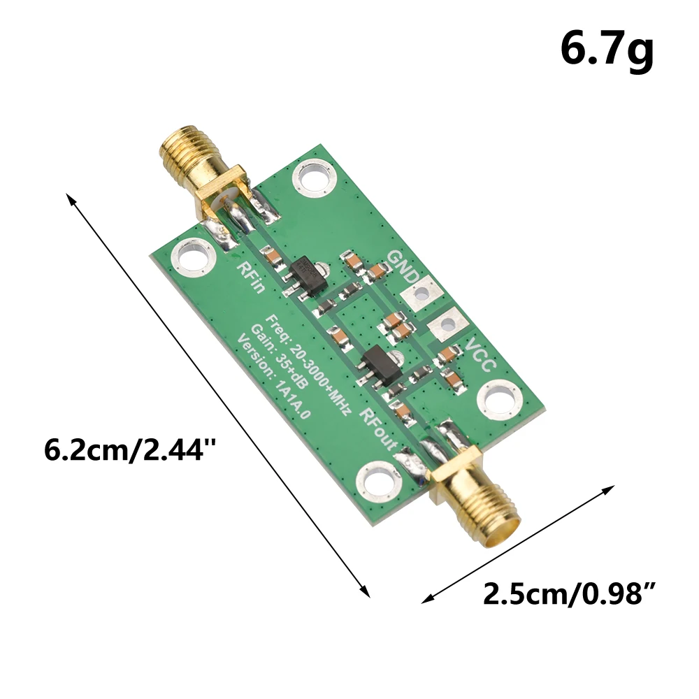 20-3000MHz 35dB Gain Low Noise LNA RF Broadband Amplifier Module For FPV Racing Drone