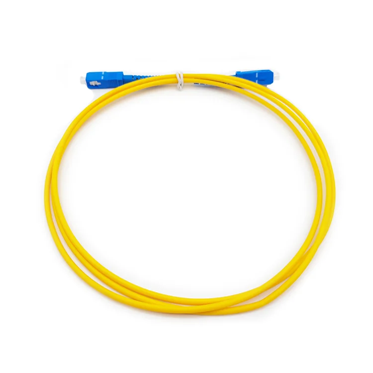 Factory Price Optical Fiber Jumper Single Mode Simplex Sc Upc Pvc Lszh 3.0mm Fiber Optic Patch Cord - view 2