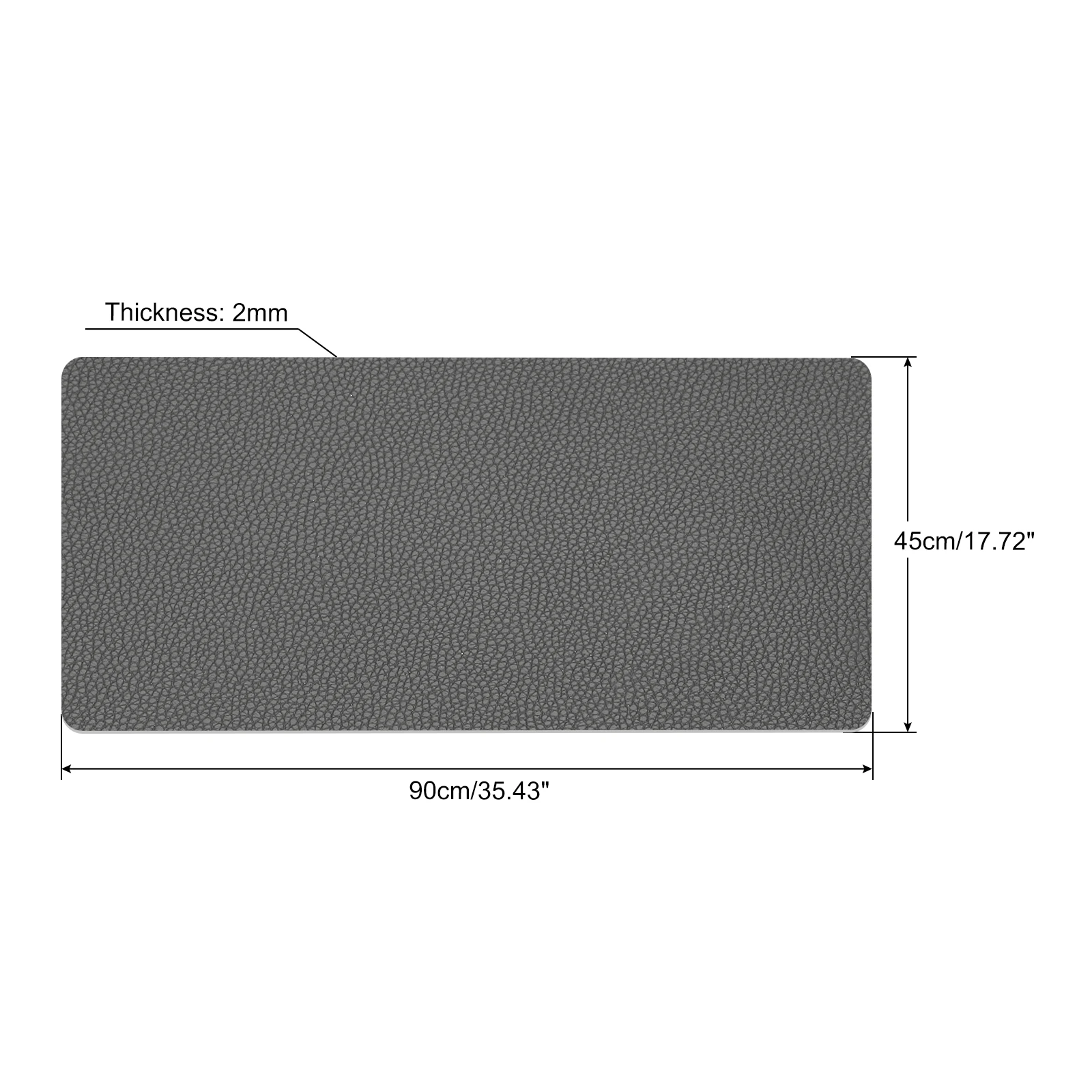 Variant: 90x45cm Gray