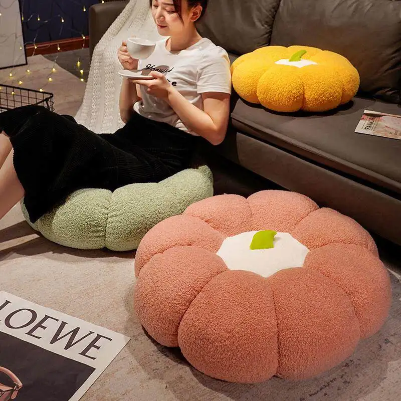 thickened-pumpkin-small-stool-tatami-style-sofa-living-room-home-use-floor-window-lazy-person-cushion-velvet-material