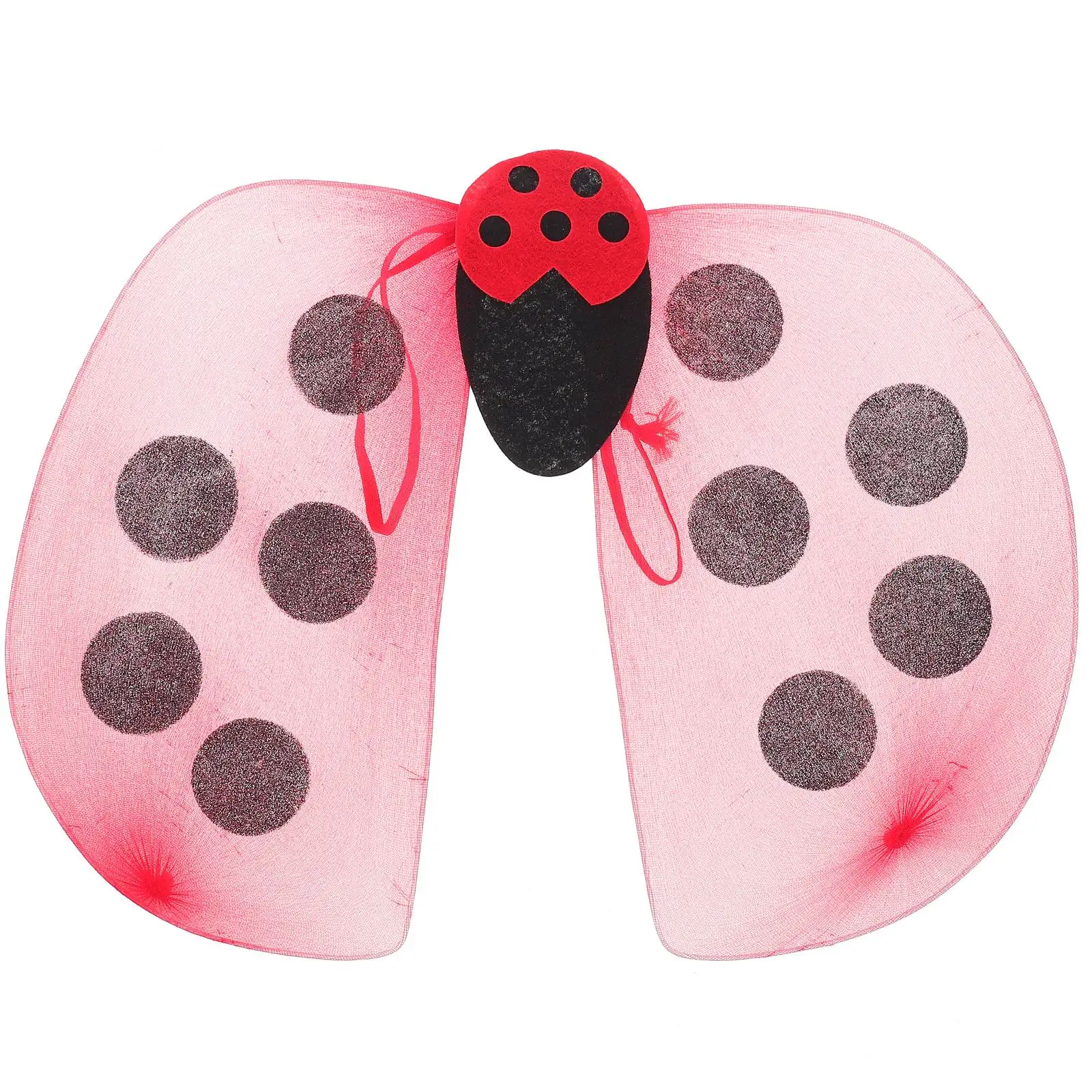 Skrzydła biedronki element ubioru jedwabny ekran Halloween urodziny gry imprezowe gry rekwizyty wróżka akcesoria kostiumy do odgrywania ról dla dzieci