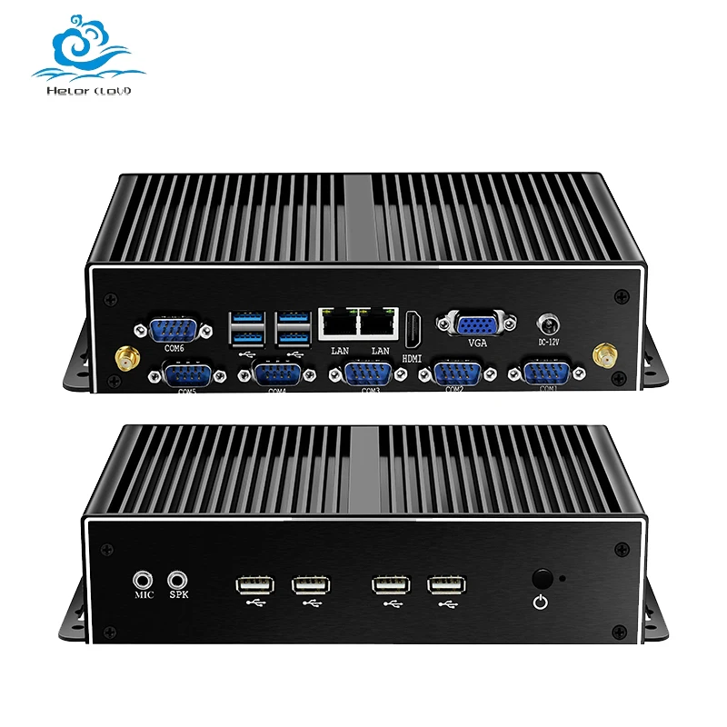 Intel Core i3-8145U Mini PC with 2xGigabit LAN 6xDB9 RS232/485 COM 4xUSB3.0 4xUSB2.0 1xHDMI 1xVGA Computer Windows10Pro Ready