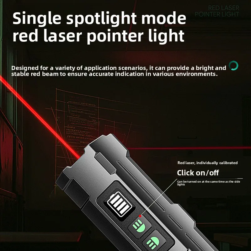Multifunctional Strong Light Flashlight Colorful Neon Light Highlight Magnetic Inspection Light Outdoor Flashlight
