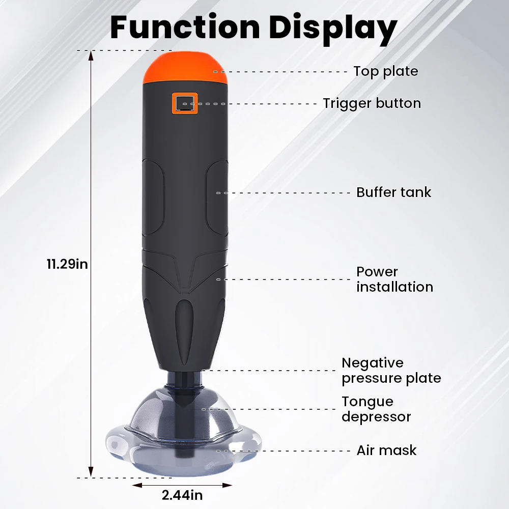 First Aid Anti Choking Device Home Outdoor Emergency Equipment  For Adults Kids Choking Rescue Device With 3 Masks