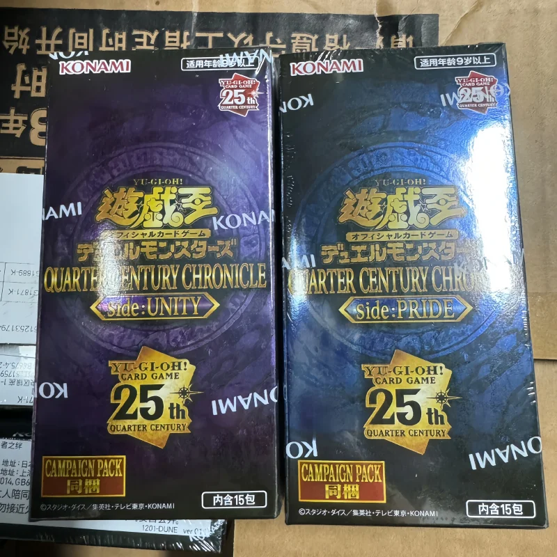 

In Stock Original YuGiOh Quarter Century Chronicle Side:Pride And Side:Unity China'S Japanese Version Collection Surprise Toys