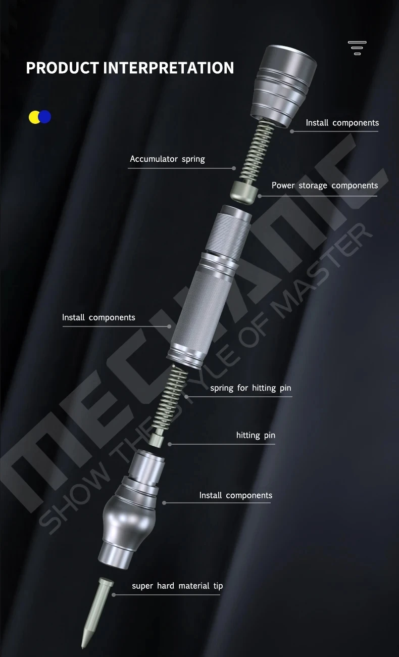 Mechanic iRock 5 BOULDER IROCK BACK GLASS BREAKING PEN for iPhone Android Phone Rear Glass Cover Broken Lens Breaker Tools