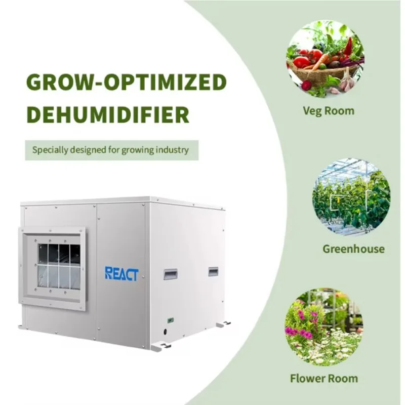 New Electric 225Pints 176L/D 28.1Gallon Ceiling Greenhouse Dehumidifier Grow Room Industrial Commercial Machine