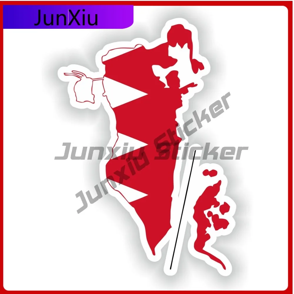 

Bahrain Map Flag Silhouette Sticker Vinyl Waterproof Decals Graphics Car Decoration X 500 Motorcycle Mountain Camper Decals Pvc