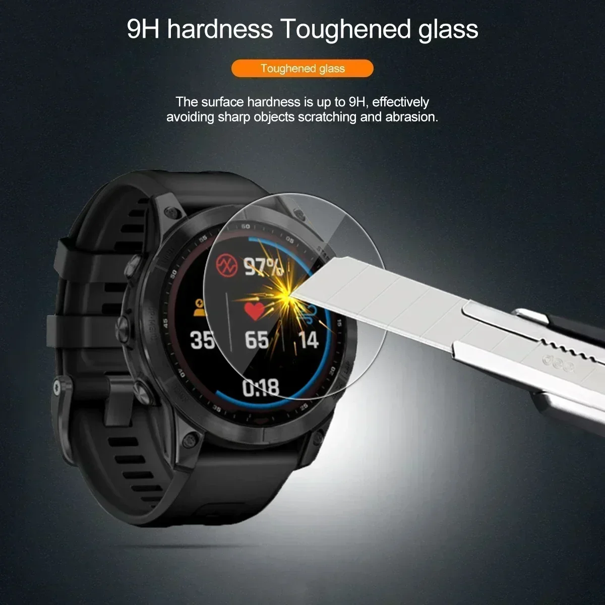 Garmin Fenix 7,7x,7s,6x,6s pro,6,6 s,スマートウォッチ用のサファイアHDスクリーン保護フィルム