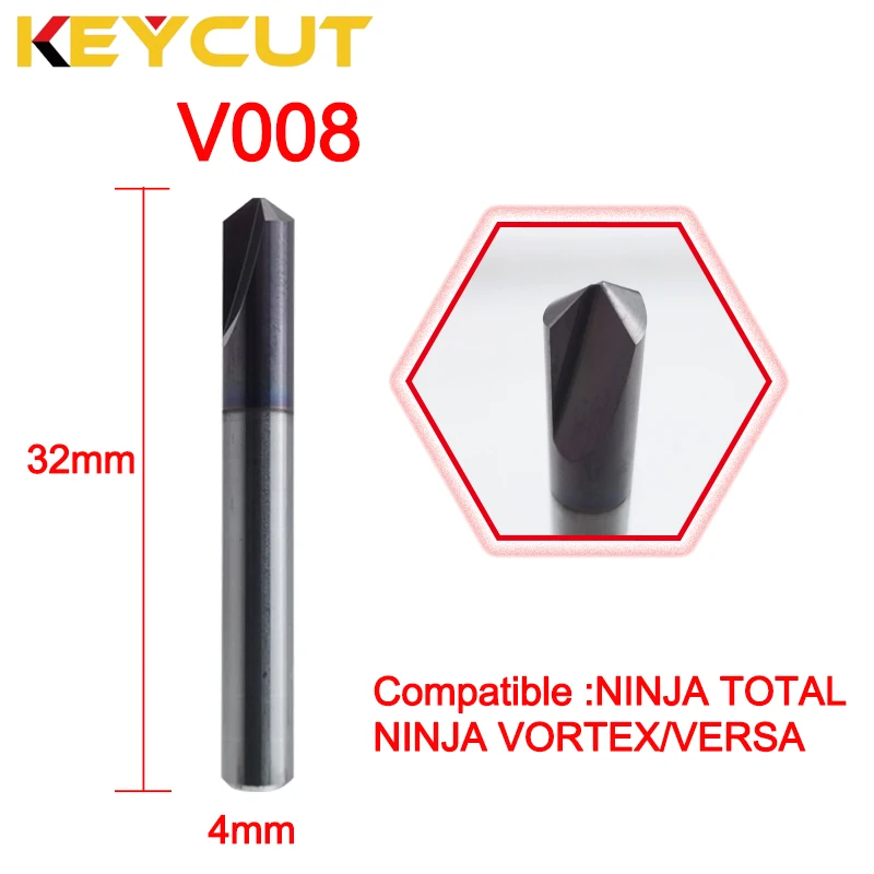 

Keyline Cutter V008 106° Milling Cutter Fits KEYLINE NINJA TOTAL Keyline Vortex KEYLINE Versa Key Machine Aftermarket