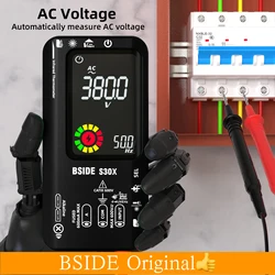 BSIDE S30X profesjonalny multimetr cyfrowy z automatycznym ładowaniem narzędzie elektryka 9999 AC napięcie prądu stałego prąd 15V Tester temperatury diody