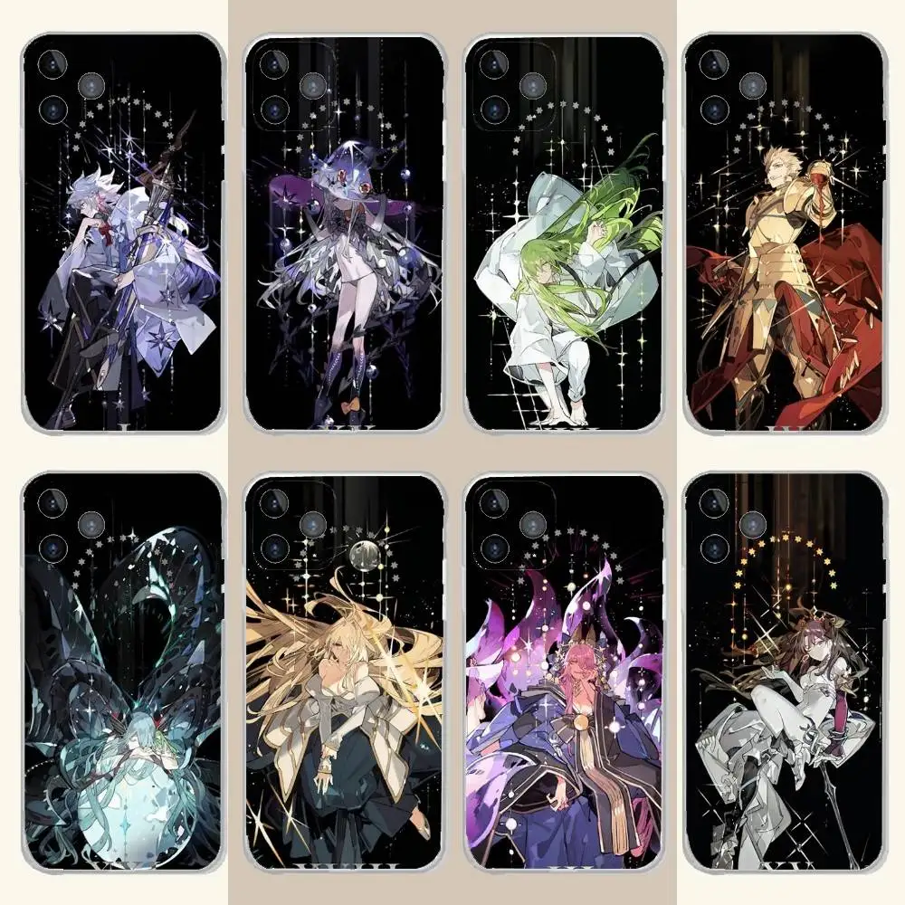 

Fate-Grand-S Order Anime Phone Case For iPhone 16,15,14,13,12,11 Plus,Pro,Max,XR,XS,Plus,E,SE4,Mini Transparent Soft Cover