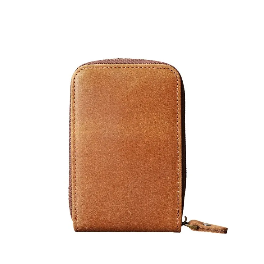 1121 Men's Genuine Leather Driver's License Coin Purse Organ Card Bag Retro Top Layer Cowhide Wallet