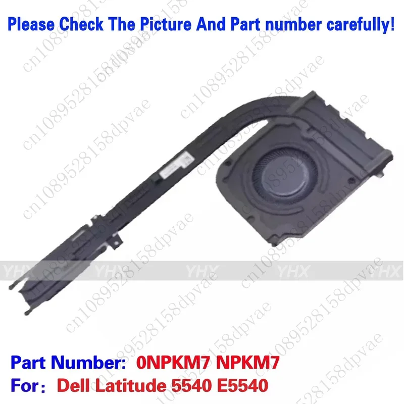 GYX New For Dell Latitude 5540 E5540 Cooling Heatsink Fan 0NPKM7 NPKM7.