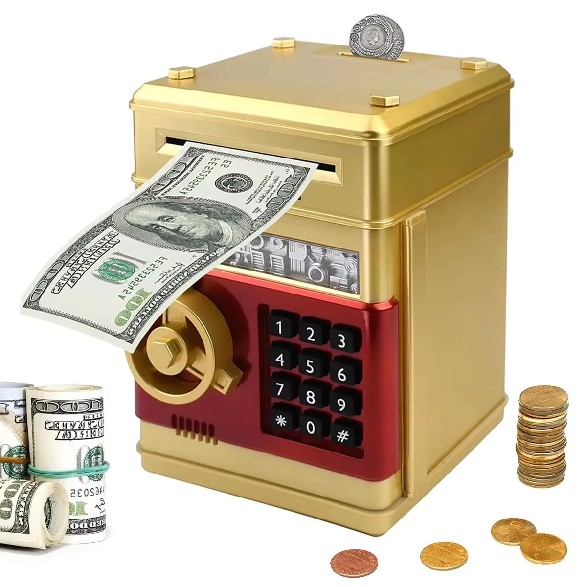 Piggy Bank Moneybox Saving Alcancias Safe Deposit Security Box for Money Banks Save Piggie Coin 10000 Savings Electronic Gift