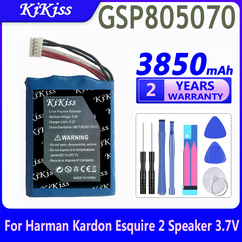 

KiKiss GSP805070 Сменный аккумулятор для Harman Kardon Dodge re 2 CP-HK03 динамик Громкоговоритель 5-проводной разъем + Инструменты