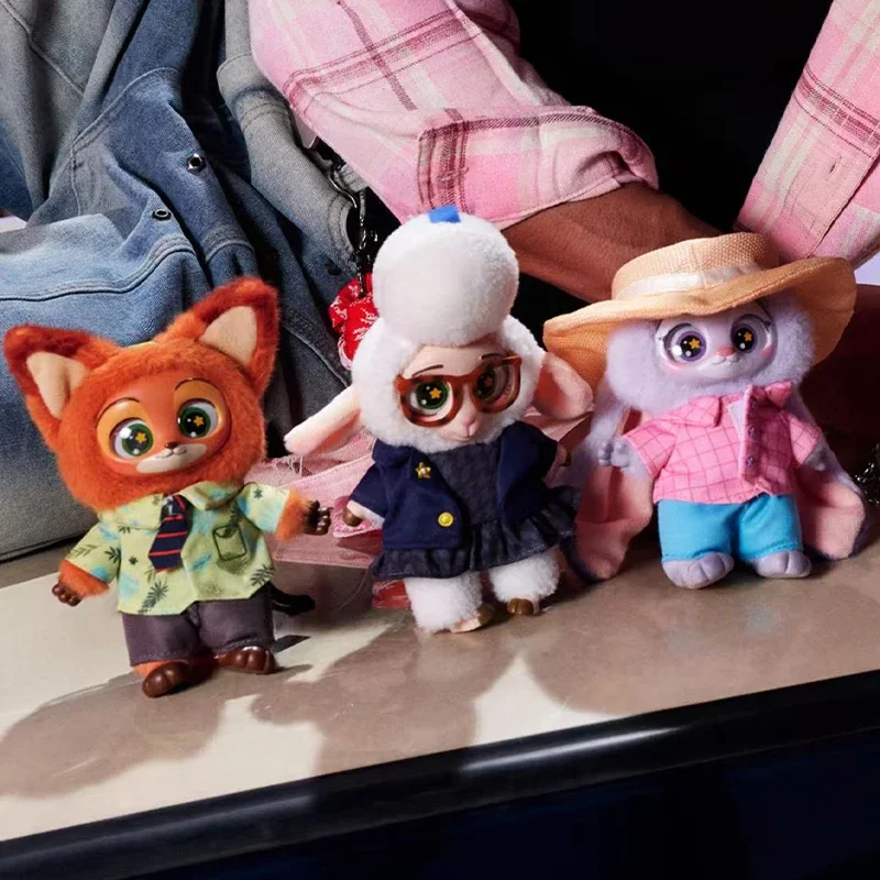 Original Disney Zoo Vinyl Plush Doll Blind Box Series Judy Nick Animation Plush Doll Scarce Style Best Gift  surprise box