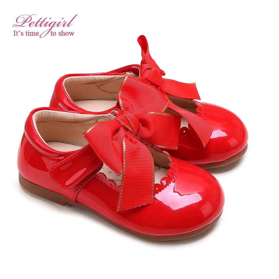 

Nice fashion modern Hot-selling Autumn Leather Single-Red child baby girl kids Shoes