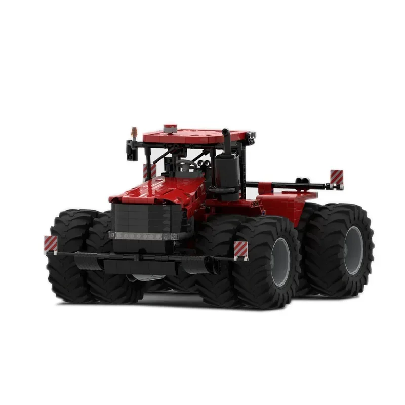 Bloques de construcción de empalme para niños, ensamblaje de Tractor agrícola eléctrico de MOC-174660New, modelo 1233, bloques de construcción de cumpleaños, ToyGift