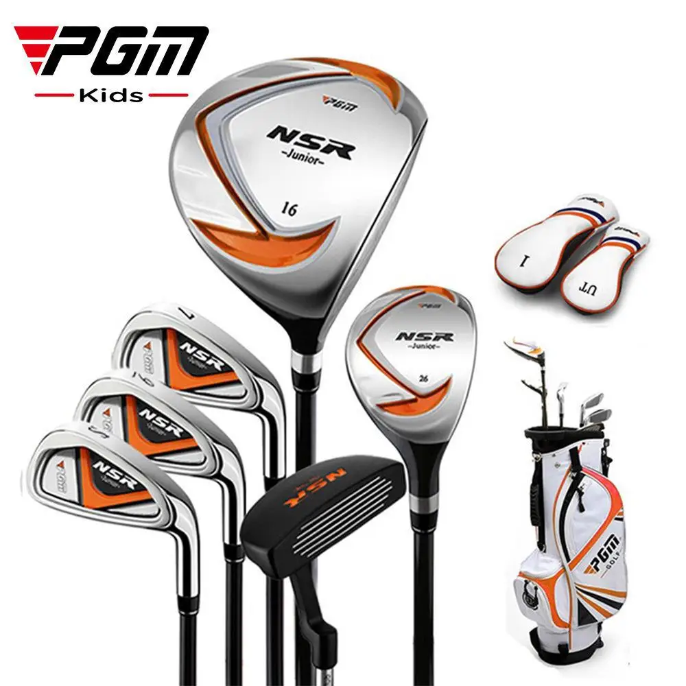 PGM Junior Golf Club Combination Rod Set for Boys Teen Beginners R Flex Lightweight Includes Bag Headcovers Direct