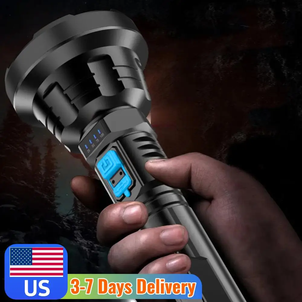 

LED Camping Lamp Multifunctional Waterproof Handheld Lantern USB Charging Service Work Light Power Display for Outdoor Equipment