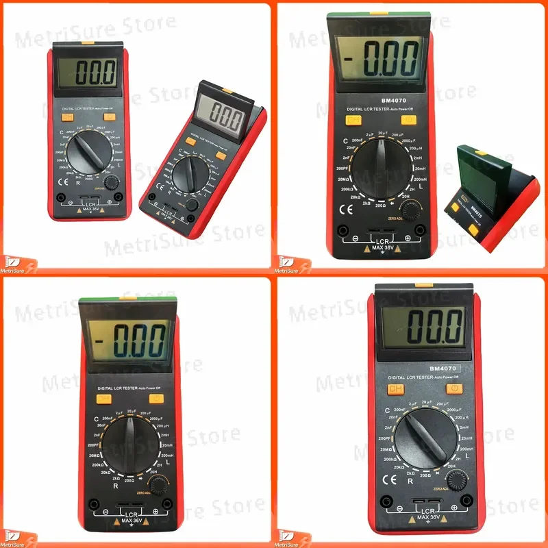 LCR Meter Multifunction Digital Capacitance Inductance Resistance Tester with Auto Shutdown Overload Protection for