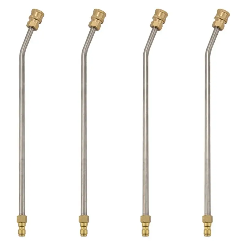 Steady 4X Washer Extension Gutter Cleaner Attachment,High Pressure Washer Gutter Rod For Lance/Wand 1/4 Inch Quick Connect