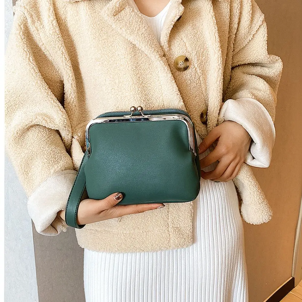 Elegant Ladies Messenger Bag Minimalist Design Casual Shoulder Purse Trendy Small Square Handbag Durable Polyester Satchel