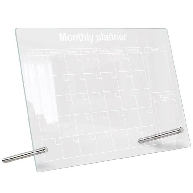 Message Board Do List Board for Desk Tabletop Dry Erase Board Transparent Memo Board Planning Board 2024 New