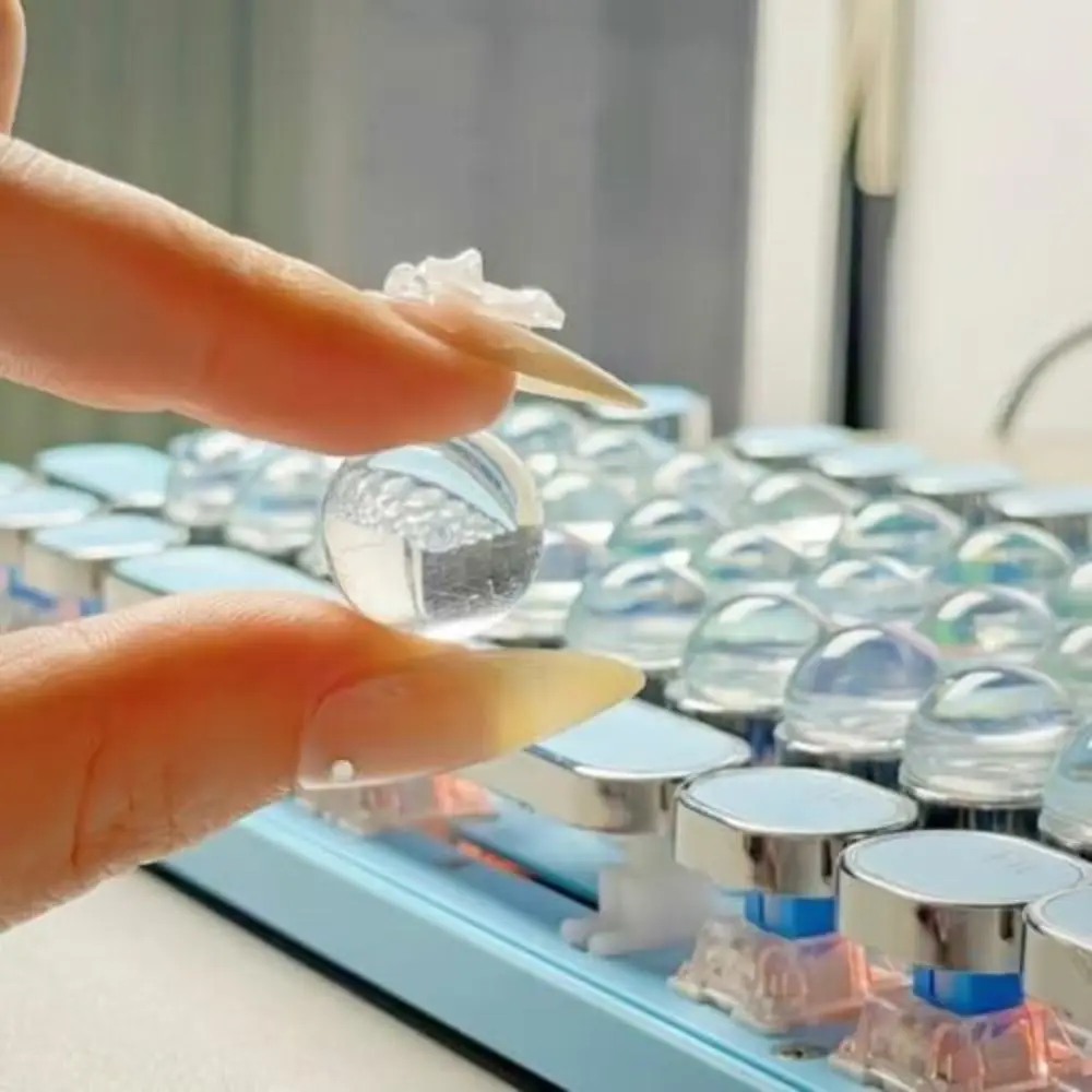 1Sheets Silicone Keyboard Stickers Hemispherical Keyboards Heightening Sticker Nail Art Typing Assistant Keyboard Stickers