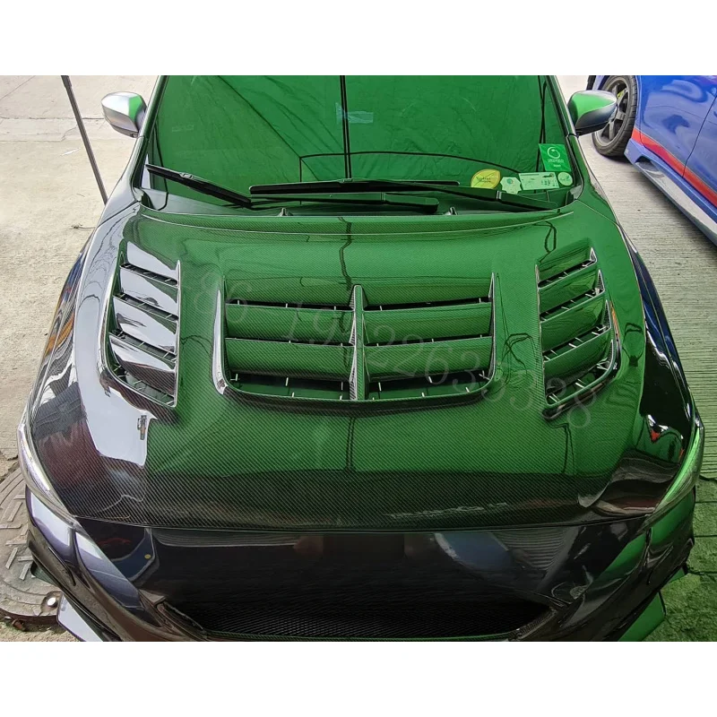 For Subaru 14-18 Onwards WRX STI S4 VAB VAF EPA ATTK Front Carbon Fiber Hood-High Quality Black Camouflage