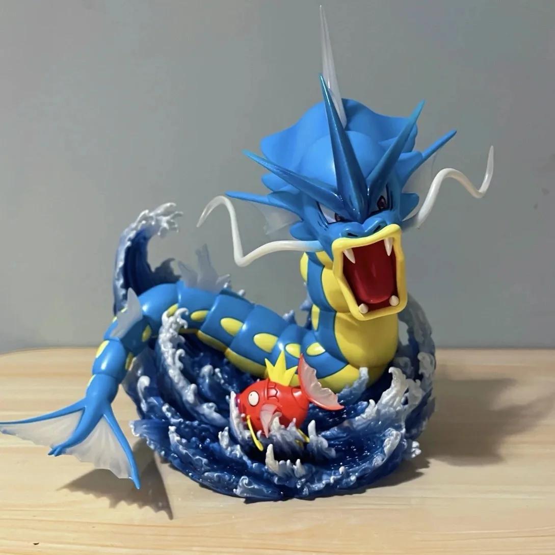 18cm Hot Anime Gyarados Figures Gyarados Magikarp  Action Figures PVC Digimon Model Collection Statue Boys Toy Christmas Gifts