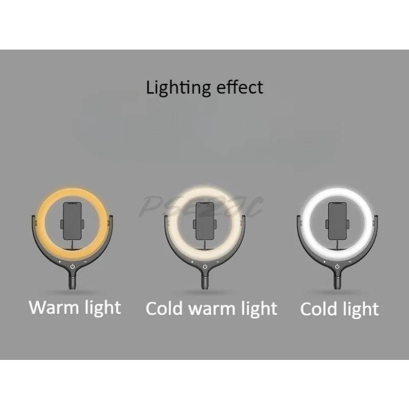 Juego de soporte de suelo LED con luz de relleno 539B, luz de belleza de 12 pulgadas, atenuación sensible al tacto, tres temperaturas de Color