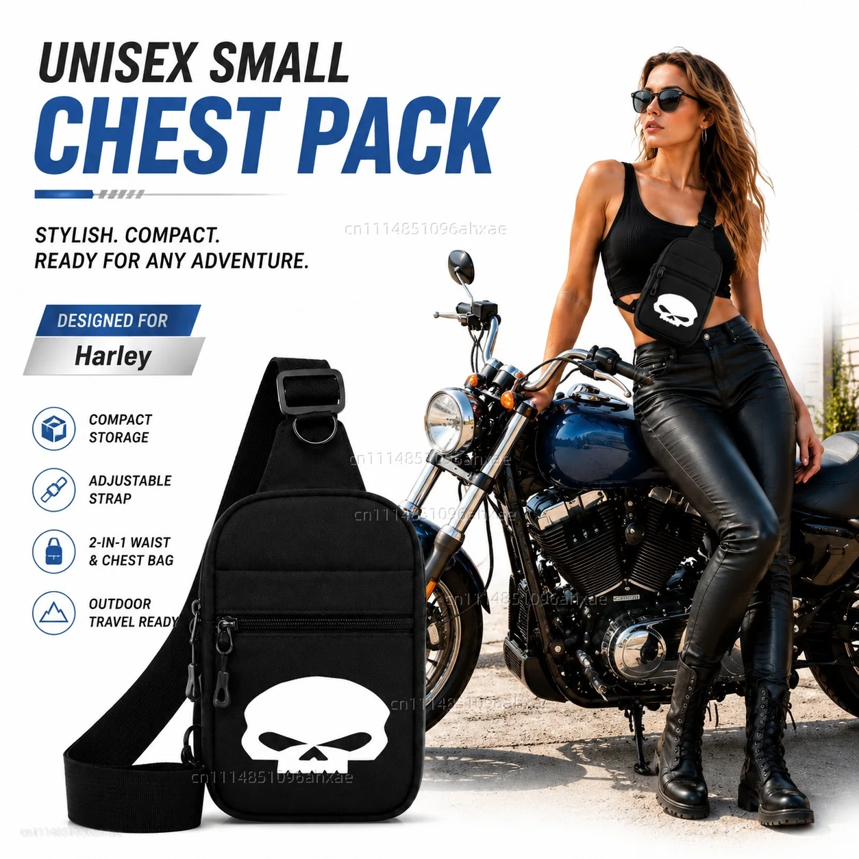 

Motorcycle 2In1 Multi-functional Waist Bag Chest Bag Outdoor Travel Bag For Harley Davidson ADV 1250 PA1250 Special Softail