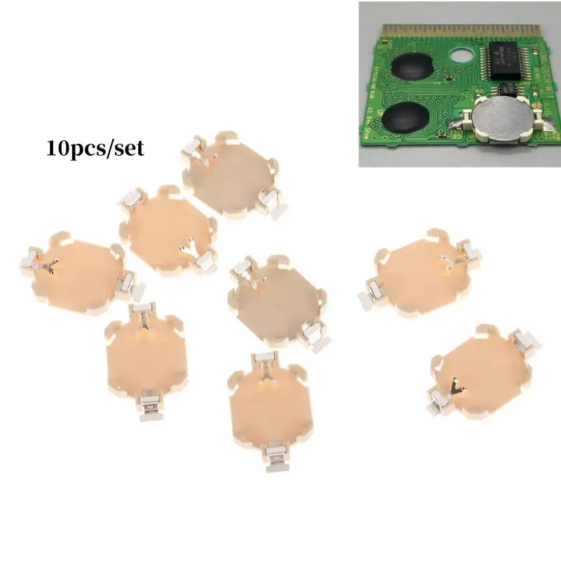 10Pcs CR1616 Battery Holder For Game Card Batteries Holder For Nintendo Gameboy Advance Replacement Accessories