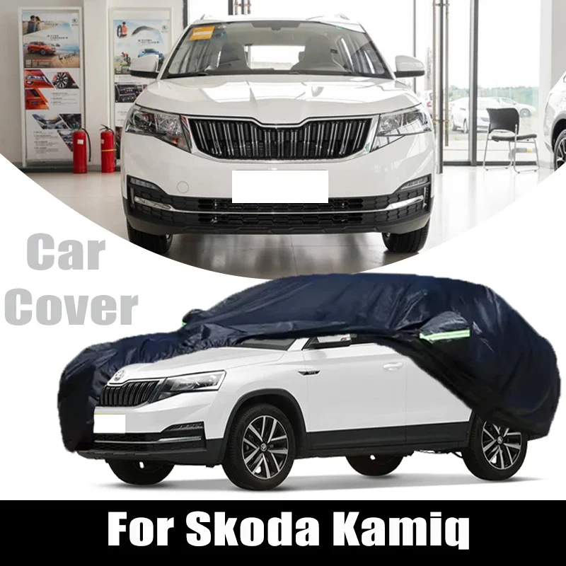 

For Skoda Kamiq Outdoor Protection Full Car Covers Snow Cover Sunshade Waterproof Dustproof Exterior Protection