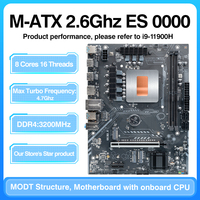 DIY Gaming Computer Motherboard CPU Combo 11th Core 0000 ES 2.6GHz 8C16T(Refer To Kit i9 11980HK i9 11900H Procesador)DDR4 RAM