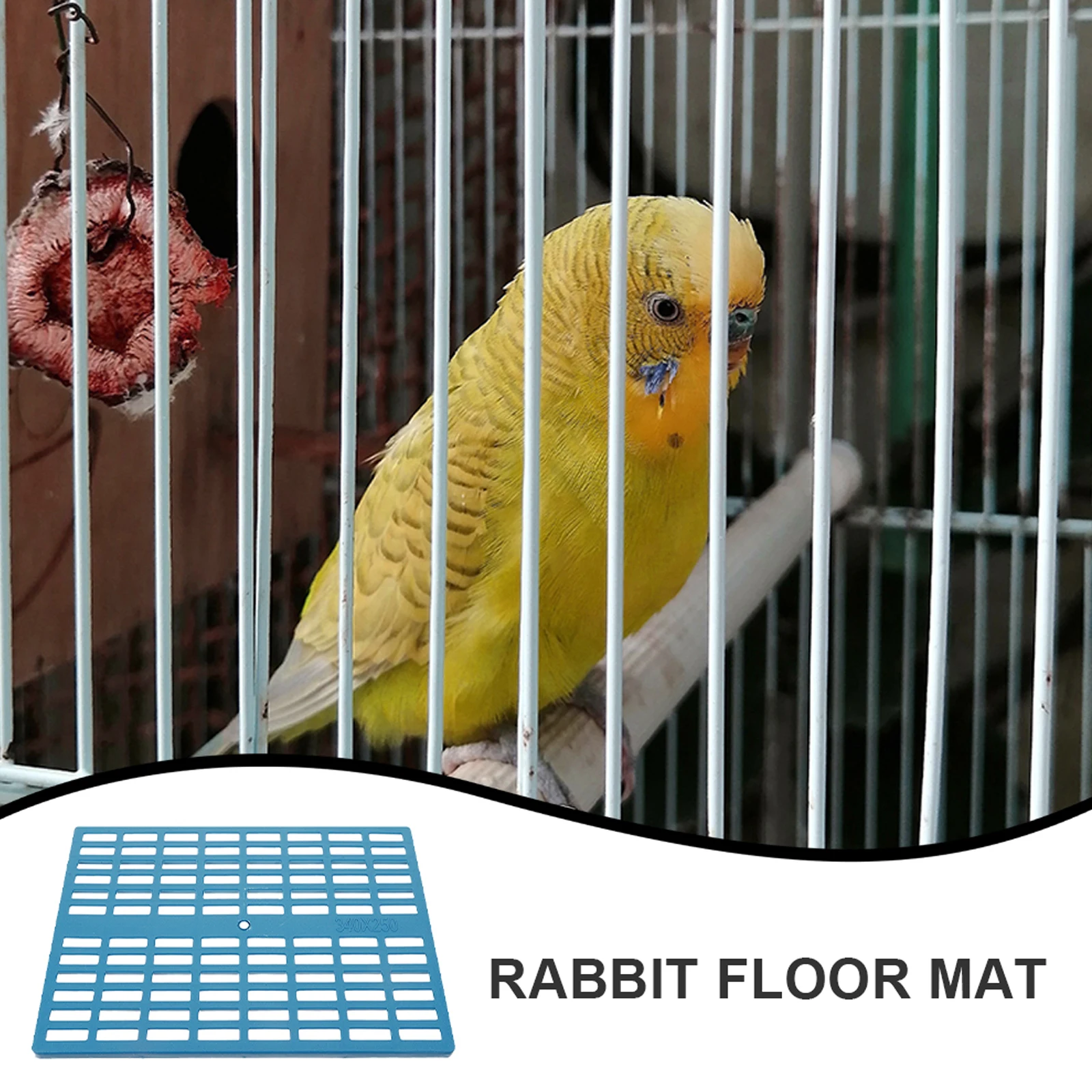 

3pcs Pet Cage Floor Mats Small Animal Plastic Feet Pad Rabbit Cage Mat Water Leak Proof Non-Slip Wear-Resistant Bunny Foot Pads