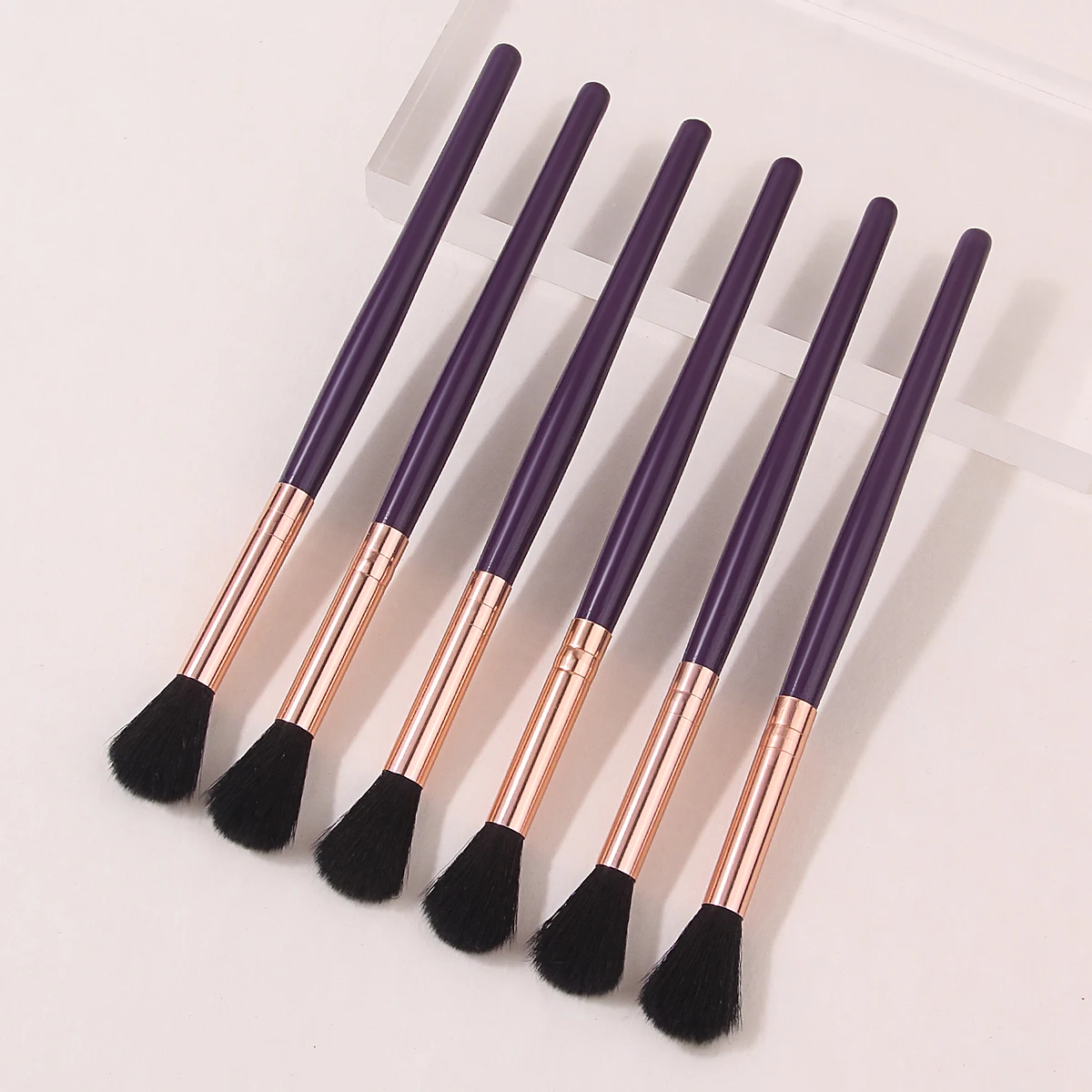6PCS Professional Highlighter Brush,for Seamless Powder Blending, Ideal for Highlighter,Contour&Eyeshadow,Durable&Easy to Clean